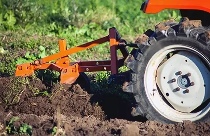 tractor hire in Aberdeenshire - close up view of tractor part